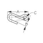 155630 GANCHO RÁPIDO DE RESORTE – ACERO ELECTROGALVANIZADO – SEA DOG