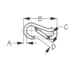 156060 GANCHO RÁPIDO – ACERO ELECTROGALVANIZADO – SEA DOG