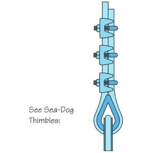 159508 NUDOS DE ACERO INOXIDABLE – DIÁMETRO INTERIOR 11/32” – SEA DOG