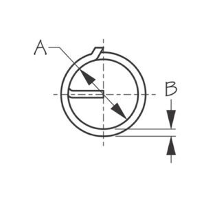 193561 ARGOLLA DE ACERO INOXIDABLE PARA PIN – DIÁMETRO 11/32” – SEA DOG