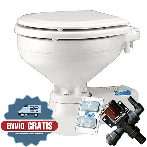 37045-0092 INODORO ELÉCTRICO MARINO DE 12 V - TAMAÑO COMPACTO - JABSCO
