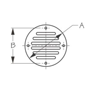 331601 COLADERA REDONDA DE ACERO INOXIDABLE – 2 1/2” DE DIÁMETRO – SEA DOG