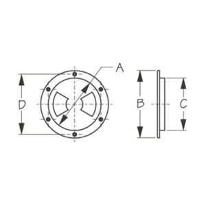 336152 TAPA DE REGISTRO DECK PLATE BLANCO TEXTURIZADO – ABS MOLDEADO – SEA DOG