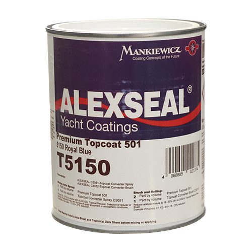 T5150 PINTURA PARA EMBARCACIONES 501 COLOR AZUL REAL – 1 QT – ALEXSEAL