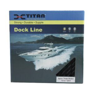 10618898 CABO DE NYLON TRENZADO – 25’X1/2” – COLOR NEGRO – TITAN