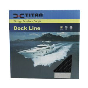 10618906 CABO DE AMARRE DE NYLON TRENZADO – 30’ X 5/8” – COLOR NEGRO – TITAN