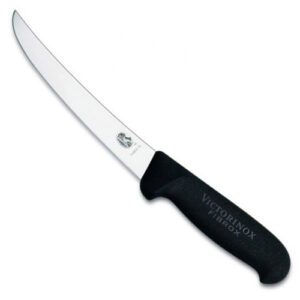 5.6503.15 CUCHILLO DESHUESADOR NEGRO - HOJA ANCHA CURVA 15CM