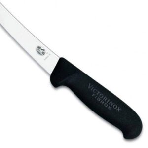 5.6503.15 CUCHILLO DESHUESADOR NEGRO - HOJA ANCHA CURVA 15CM