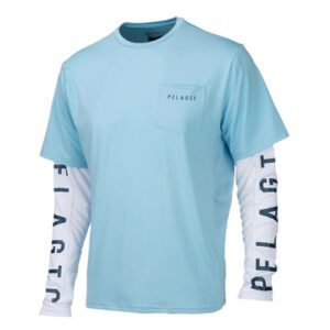 1173201000 PLAYERA DE MANGA LARGA CON PROTECCIÓN SOLAR DOUBLE HOOKUP – COLOR BLUE – PELAGIC