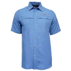 M01058S CAMISA MATHESON HAMMOCK DE MANGA CORTA PARA CABALLERO - VARIAS TALLAS - COLOR BLUE - HOOK AND TACKLE
