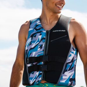 CHALECO SALVAVIDAS CAMO COOL NEOLITE KWIK DRY ADULTO COLOR AZUL AIRHEAD