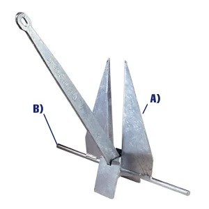 Ancla Estándar De Acero Galvanizado – Danforth