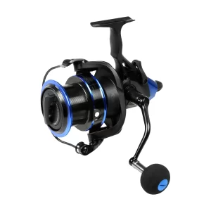 RA-8000 CARRETE PARA PESCA DE SPINNING ROCKAWAY COLOR NEGRO-AZUL OKUMA