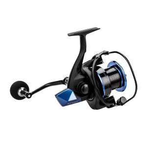 RA-8000 CARRETE PARA PESCA DE SPINNING ROCKAWAY COLOR NEGRO-AZUL OKUMA