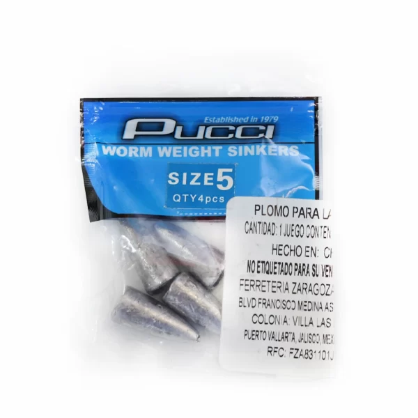 750281260 PLOMO PARA PESCA TIPO BALA PWW-5 – PUCCI