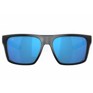 06S9104 91040157 LENTES DE SOL POLARIZADOS LIDO – ARMAZÓN NEGRO MATE – MICA DE VIDRIO LIGHWAVE AZUL ESPEJADO – COSTA DEL MAR