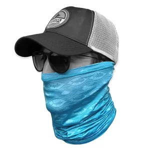 AFTCO Solido 2 Fishing Sun Mask -Magnum Blue Heather