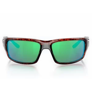 TF 10 OGMGLP LENTES DE SOL POLARIZADOS FANTAIL – ARMAZÓN CAREY – MICA DE VIDRIO LIGHTWAVE VERDE ESPEJADO – COSTA DEL MAR