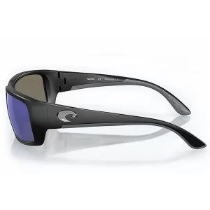 TF 11 OBMP LENTES DE SOL POLARIZADOS FANTAIL – ARMAZÓN NEGRO MATE – MICA DE POLICARBONATO AZUL ESPEJADO – COSTA DEL MAR