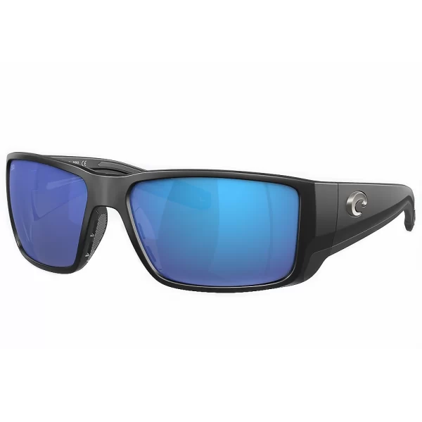 06S9078 90780160 LENTES DE SOL POLARIZADOS BLACKFIN PRO – ARMAZÓN NEGRO MATE – MICA DE VIDRIO LIGHTWAVE AZUL ESPEJADO – COSTA DEL MAR