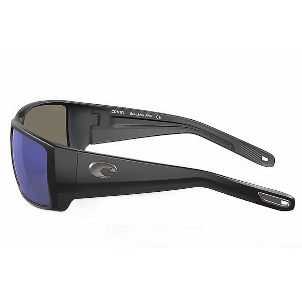 06S9078 90780160 LENTES DE SOL POLARIZADOS BLACKFIN PRO – ARMAZÓN NEGRO MATE – MICA DE VIDRIO LIGHTWAVE AZUL ESPEJADO – COSTA DEL MAR