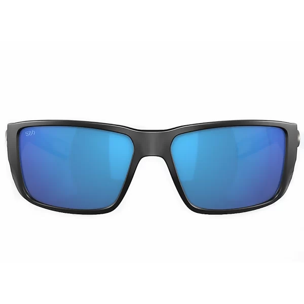 06S9078 90780160 LENTES DE SOL POLARIZADOS BLACKFIN PRO – ARMAZÓN NEGRO MATE – MICA DE VIDRIO LIGHTWAVE AZUL ESPEJADO – COSTA DEL MAR