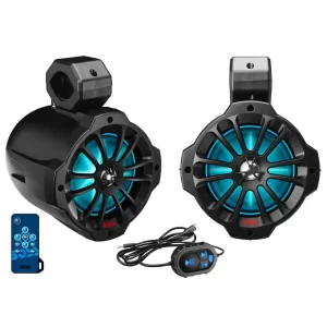 B62RGB Sistema De Bocinas Marinas Con RGB Y Amplificador Incorporado -2 Piezas - Boss Marine