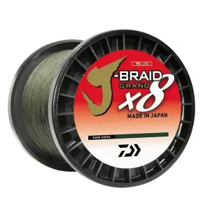 JB8U100 Línea Trenzada Para Pesca J-Braid X8 – 100 Lbs 3000 Yds – Varios Colores – Daiwa
