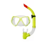 COMEXVL Combo Expert Para Snorkeling – Máscara + Snorkel – Color Verde Limón – Escualo