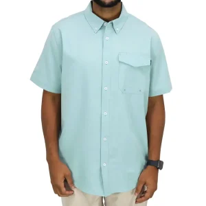 M45335-AQUF CAMISA ACESS DE MANGA CORTA –COLOR AQUIFER – AFTCO