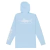 M63108-SKY PLAYERA CON CAPUCHA JIGFISH DE MANGA LARGA – COLOR SKY BLUE – AFTCO