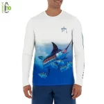 Playera de pesca para Caballero Marlín And Tunas – Manga Larga – Color Bright – Varias Tallas - Guy Harvey