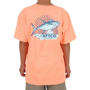 BT4324-NPCH PLAYERA JUVENIL ICED TEA – COLOR DURAZNO NEÓN – AFTCO