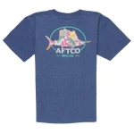 BT4432-NVYH PLAYERA PARA NIÑOS TROPICAL SS DE MANGA CORTA - AFTCO