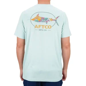 M60181-SPR PLAYERA BLAZING DE MANGA CORTA – COLOR SPROUT – AFTCO