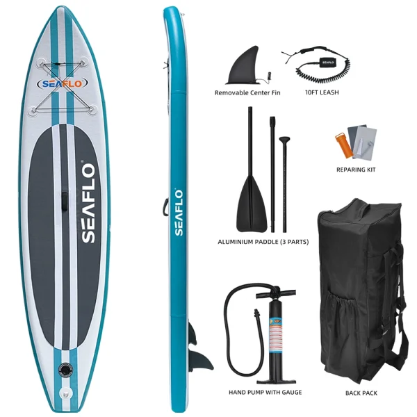 SF-IS002D-11 Tabla Inflable SUP De 11’0″ – Color Azul Con Blanco – Seaflo