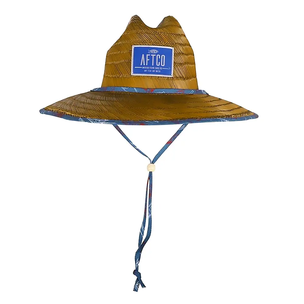 AFTCO Boatbar Floral Straw Hat