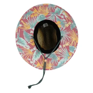 MC9033-NAT SOMBRERO BOATBAR FLORAL DE PAJA PARA PESCA – UNITALLA – AFTCO