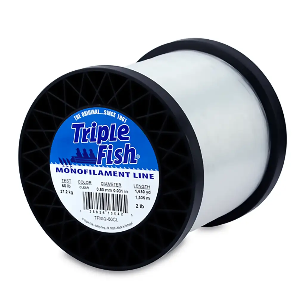 TFM-2-60CL LÍNEA DE MONOFILAMENTO TRIPLE FISH – 60LBS - 1680YDS – BILL FISHER