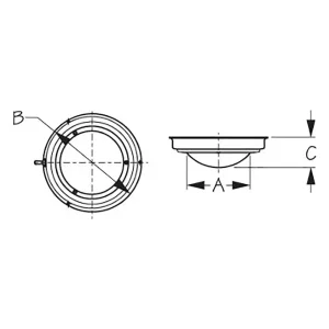 400190 LUZ DE DOMO 4” – 12 VOLTIOS – SEA DOG -