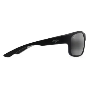 815-53B LENTES DE SOL POLARIZADOS SOUTHERN CROSS – ARMAZÓN COLOR NEGRO SUAVE CON AZUL MARINO Y GRIS – MICAS COLOR GRIS NEUTRO – MAUI JIM