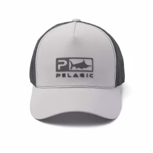 1202232004-LGY GORRA PELAGIC TRUCKER ECHO ICON – COLOR GRIS CLARO – PELAGIC