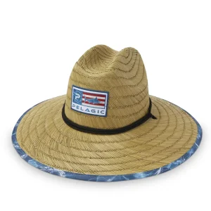 1205221000-KHA SOMBRERO DE PAJA BAJA STRAW – COLOR AMERICAMO – UNITALLA – PELAGIC