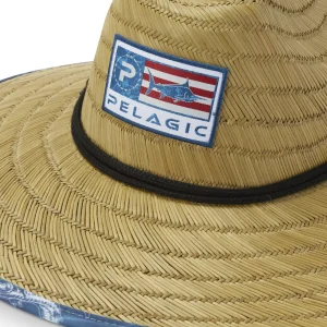 1205221000-KHA SOMBRERO DE PAJA BAJA STRAW – COLOR AMERICAMO – UNITALLA – PELAGIC