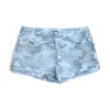 Shorts cortos para dama color azul camo de la marca pelagic