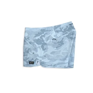Shorts de mujer para playa color azul camo pelagic