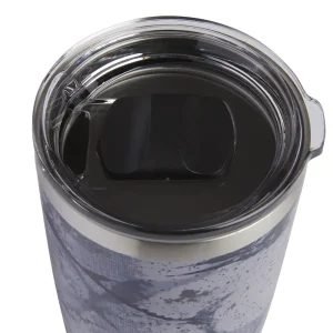 TERMO DE ACERO INOXIDABLE COLOR GRIS VASO TERMICO TERMO PARA CAFÉ TERMO PELAGIC 1264223000-BLK -