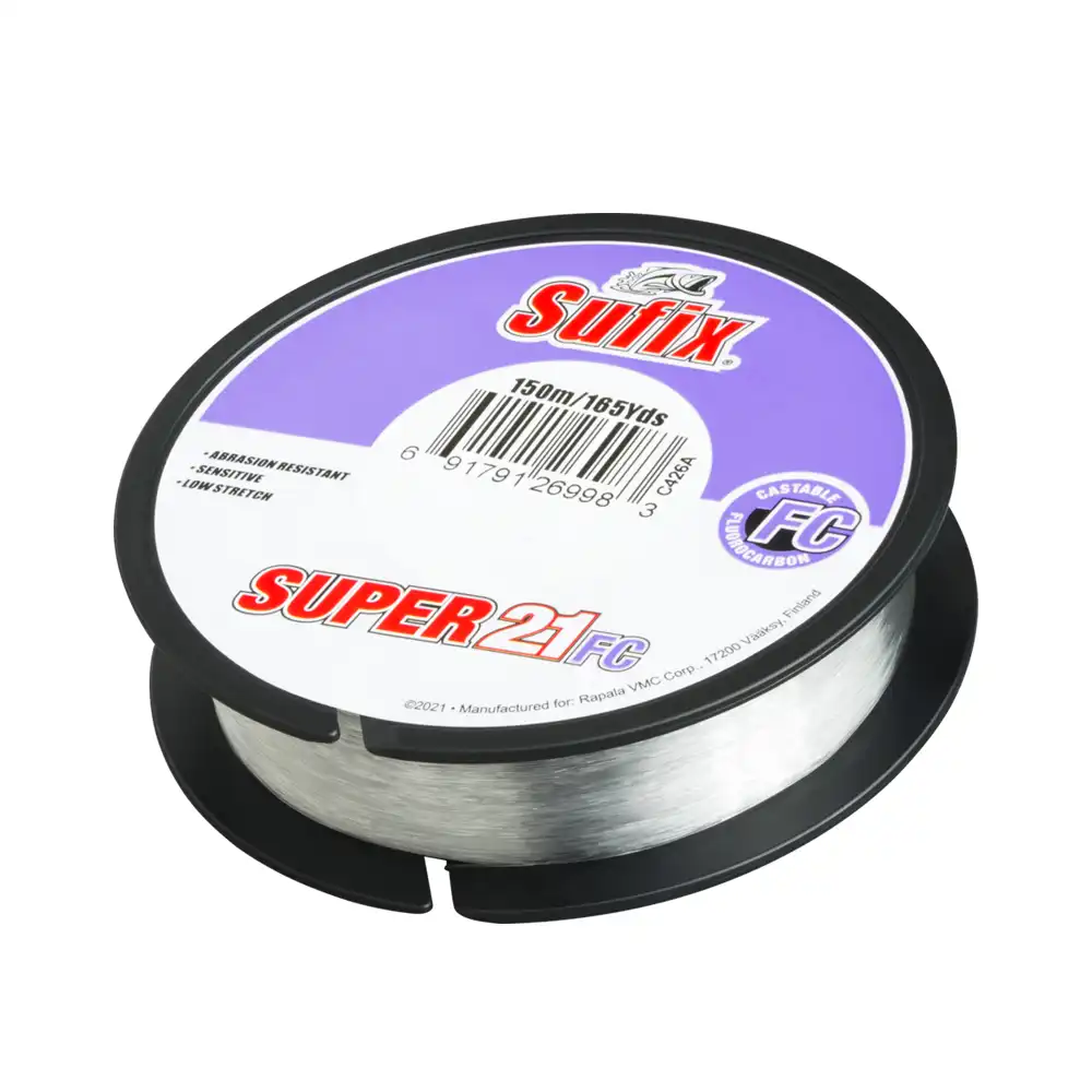 S21FC40C80H LÍNEA DE FLUOROCARBONO SUPER 21 FC – 28LB 88YDS – TRANSPARENTE – SUFIX