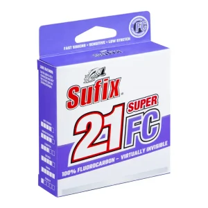 S21FC40C80H LÍNEA DE FLUOROCARBONO SUPER 21 FC – 28LB 88YDS – TRANSPARENTE – SUFIX