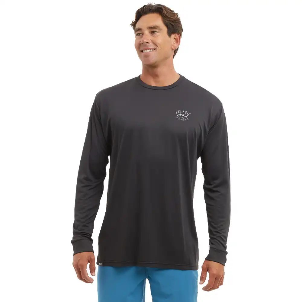 1015243017-BLK PLAYERA AQUATEK TUNA TRIP DE MANGA LARGA – COLOR NEGRO – PELAGIC